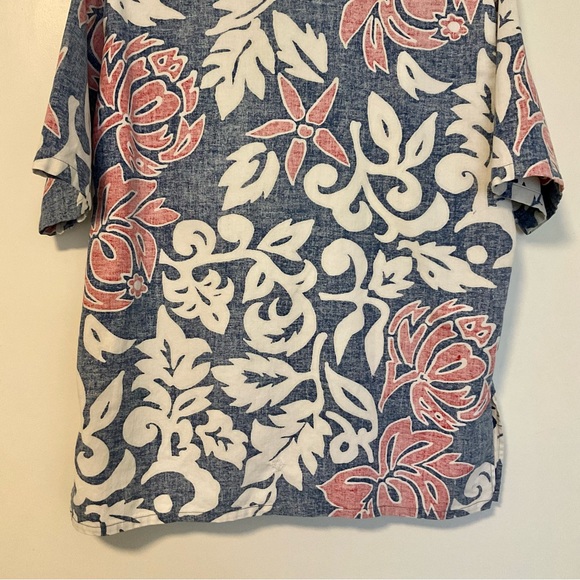 Vintage 60’s Jantzen Floral Reverse Print Button Down Hawaiian Shirt - Picture 6 of 12